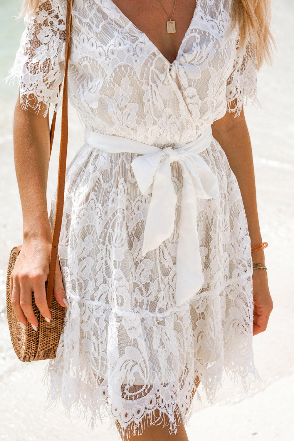 White Coral - Lace Dress