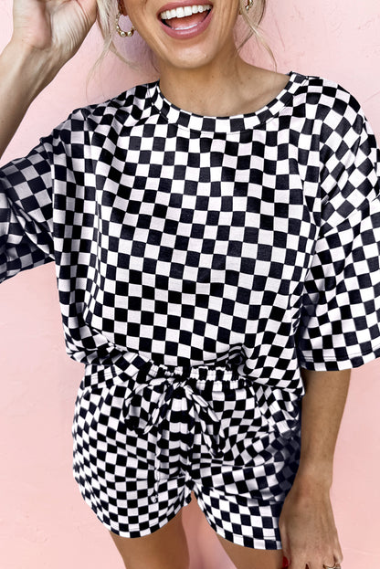 Checkered Charm Two Piece Set