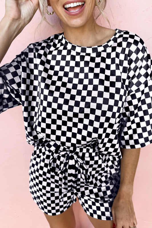 Checkered Charm Two Piece Set