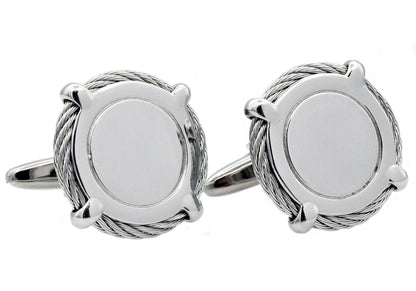 Mens Stainless Steel Cuff Links
