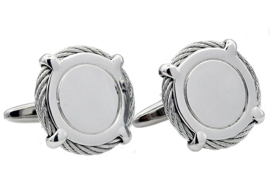 Mens Stainless Steel Cuff Links