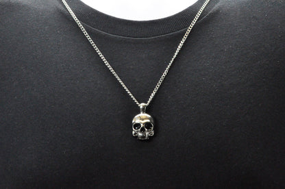 Mens Stainless Steel Skull Pendant