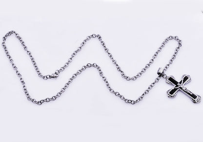 Mens Stainless Steel Cross Pendant
