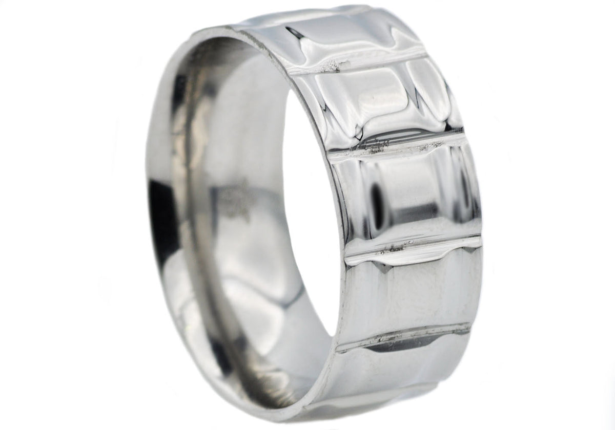 Mens Stainless Steel Band Ring