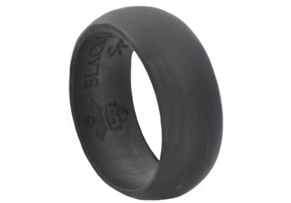 Mens Sports Black Silicone Band