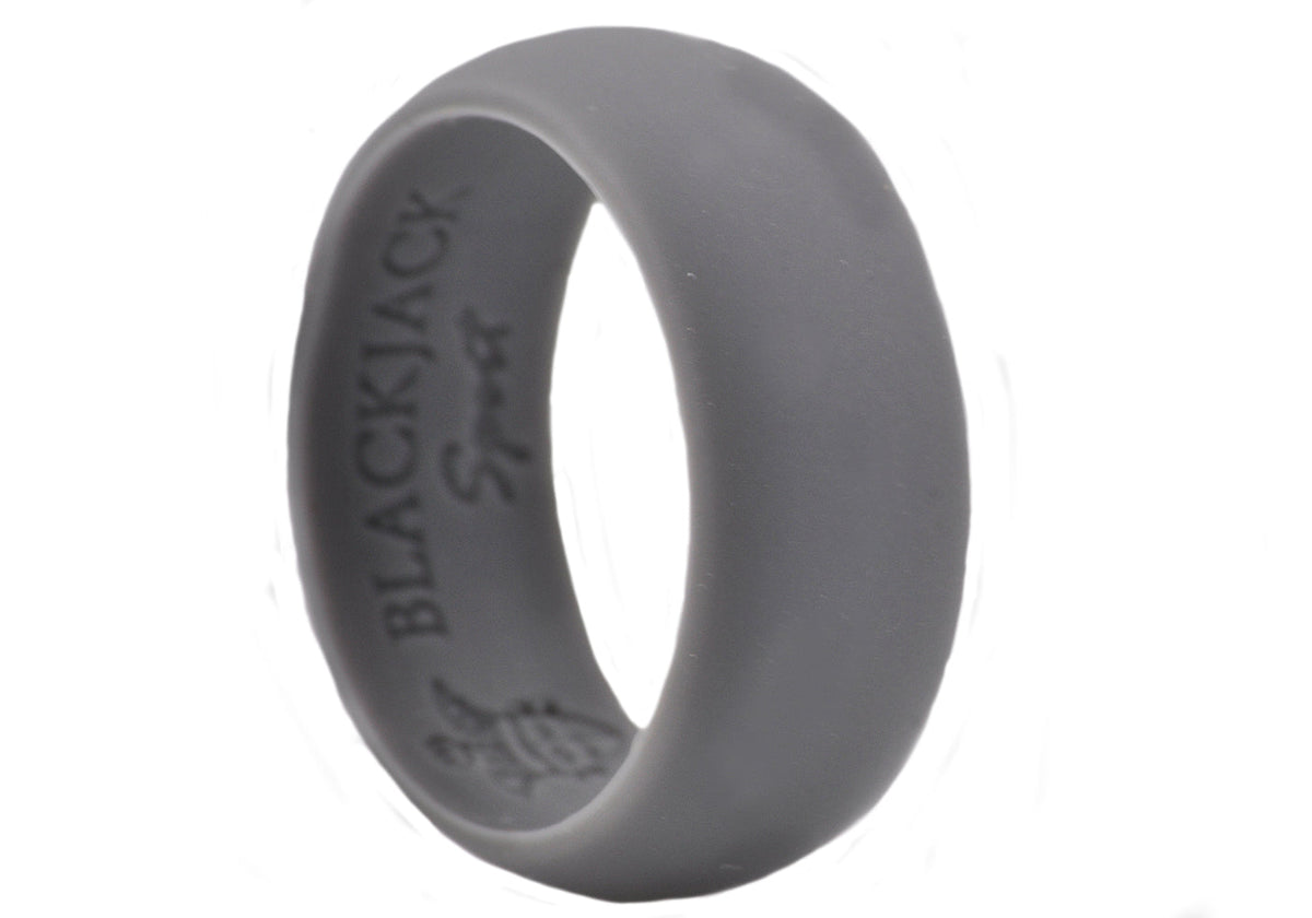 Mens Sports Gray Silicone Band