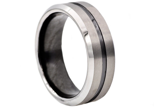 Mens Tungsten Band Ring