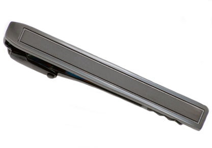 Mens Black Stainless Steel Tie Clip