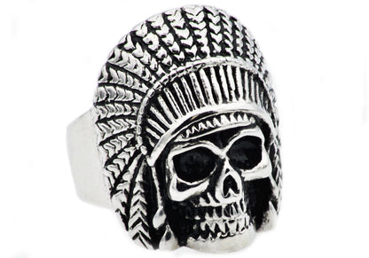 Mens Stainless Steel Skull Ring