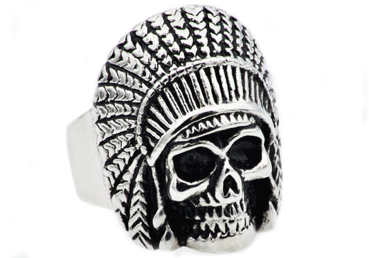 Mens Stainless Steel Skull Ring