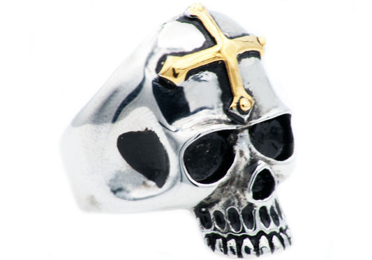 Mens Stainless Steel Skull Ring