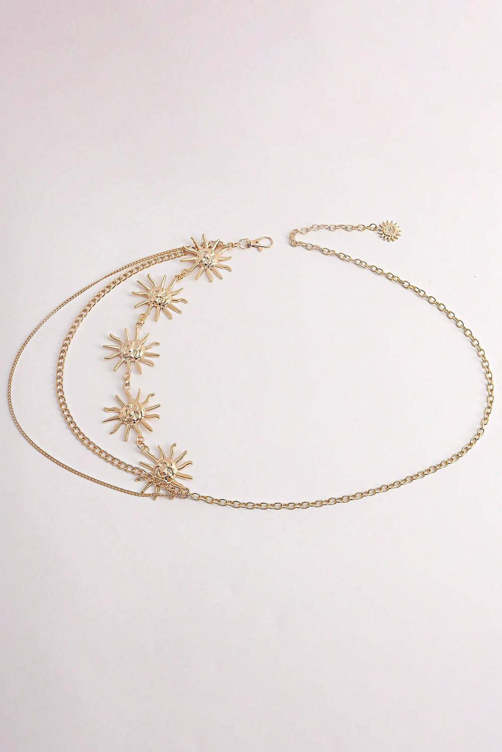 Sun Multi Layered Chain Waist Belt