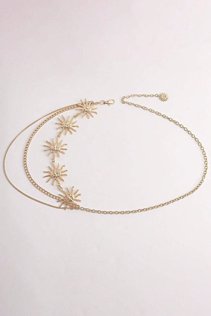 Sun Multi Layered Chain Waist Belt